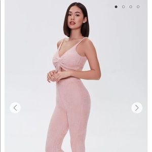 Fuzzy Tank Top & Leggings Set